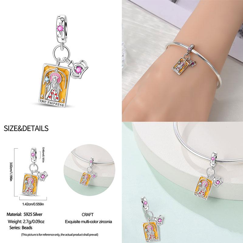Authentic Original 100% Copper Metal Card Star Robot Beaded Death Demon Eye Charm Bead Components Compatible With Bracelet High Quality Fine Jewelry