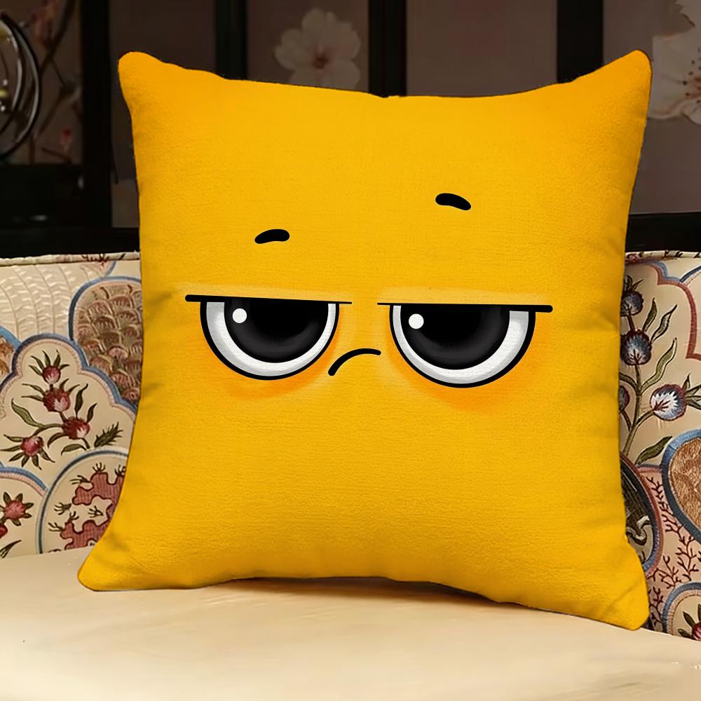 CARTOON ANGRY EYES Pillow Case Pillowcase Doublesided Printed Sofa Cushion Bedroom Headboard Pillow