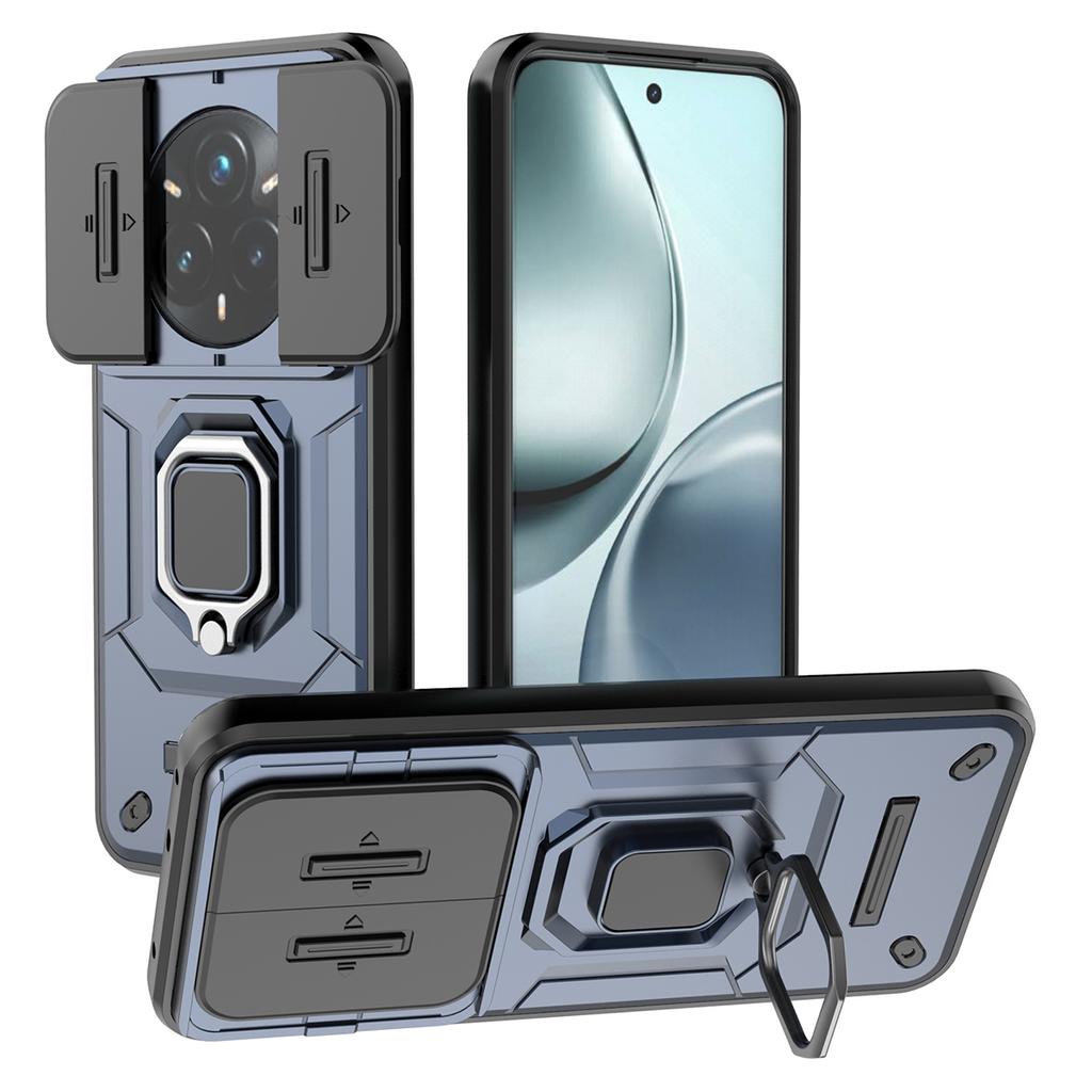 Etui dla Realme 14 Pro+ 5G PC+TPU Podstawka Ochraniacz na telefon z osłoną obiektywu