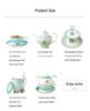 Creative European Bone China Tea Set: Cup, Saucer, Teapot, Dessert Plate, Double-Layer Fruit Bowl, Mix & Match