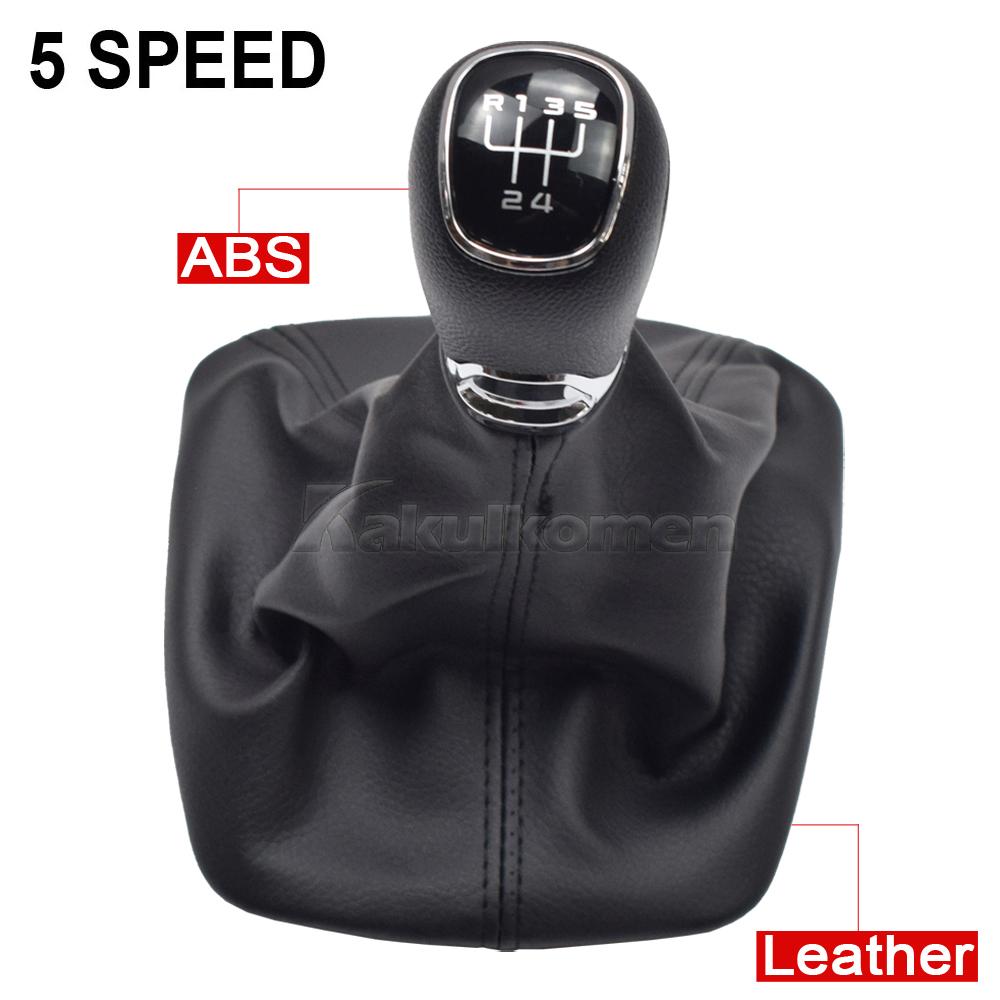 Manual 5/6 Speed For Skoda Octavia A5 A6 2004 2005 2006 2007 2008-2012 Car Stick Gear Shift Knob With Leather Boot Car-Stying