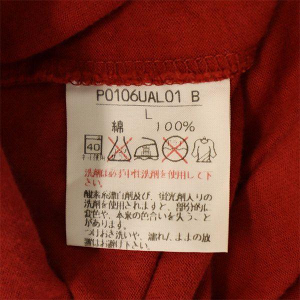 PINK HOUSE One point logo Long sleeve T-shirt L Red Ron T Women Used