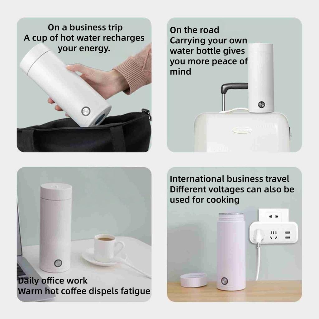 Xiaomi 400ML Electric Heating Cup Small Portable Electric Heating Water Cup Insulation One Boiling Water Kettle Travel