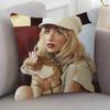 Singer Sabrina Carpenter Soft Comfortable Pillow Case Cartoon For Sofa Living Cat Room Home Office Retro Decor Protective Cover