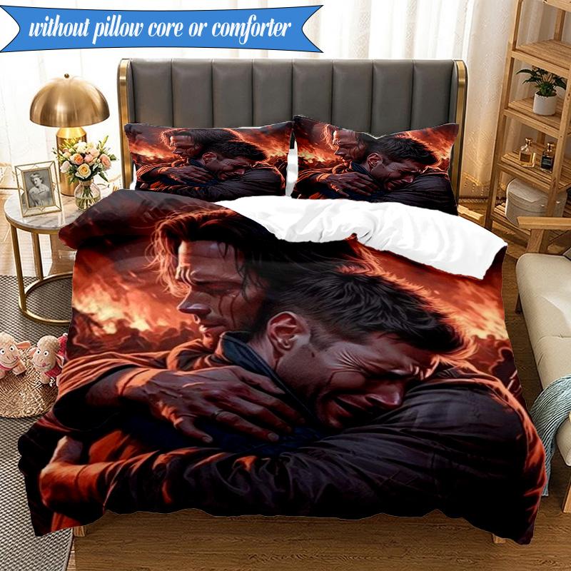 Natural Brother 3pcs K-pop Music Group Bedding set,Ideal for Bedroom, Dormitory,Including Duvet Cover And 2pcs Pillowcases,Fan Gifts