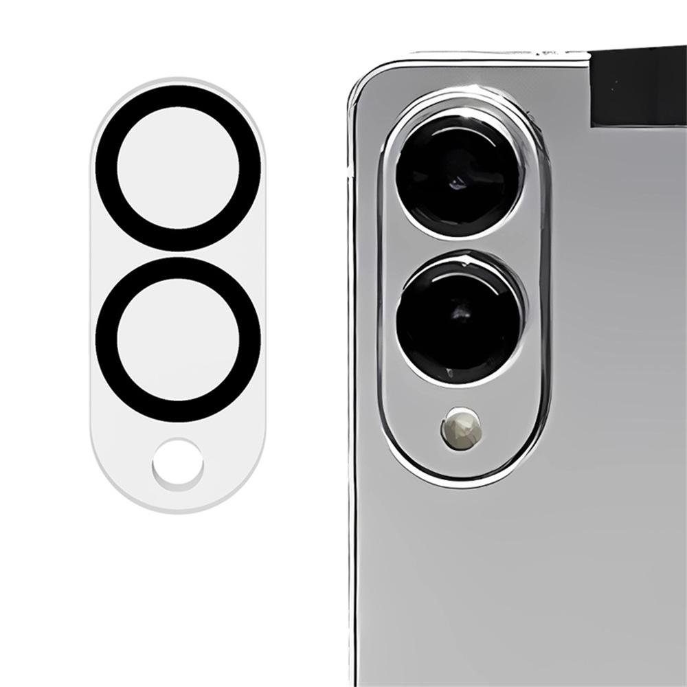 RURIHAI For Samsung Galaxy S25 Edge Camera Lens Protector Clear Black Circle 3D High Aluminum-Silicon Glass Lens Film