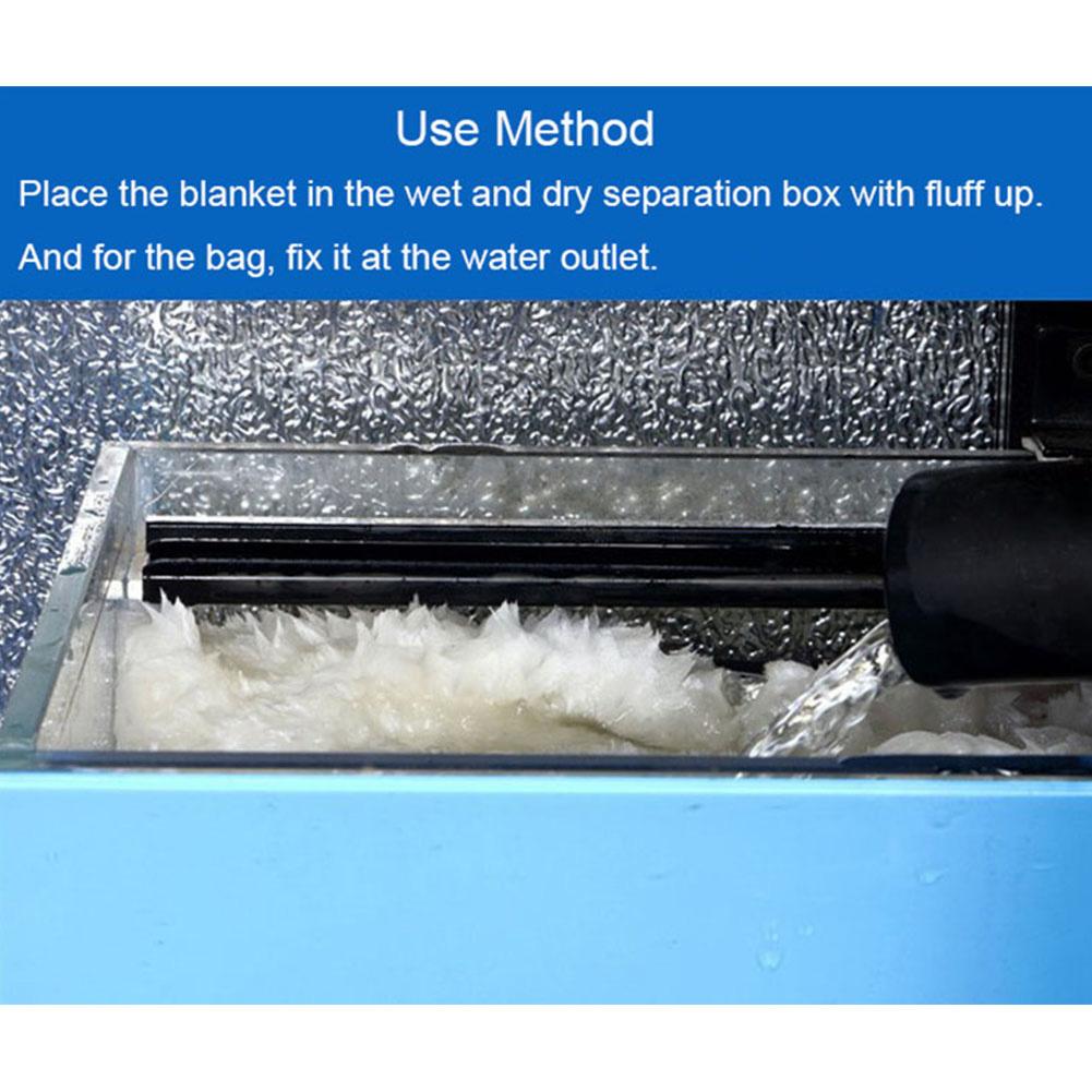 Aquarium Filter Blanket Bag Pad Dry Wet Filtration Clean for Fish Bowl Bottom Filter