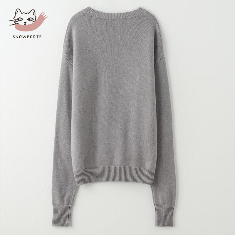 Women's Cashmere Blend Loose Knit Sweater S+064