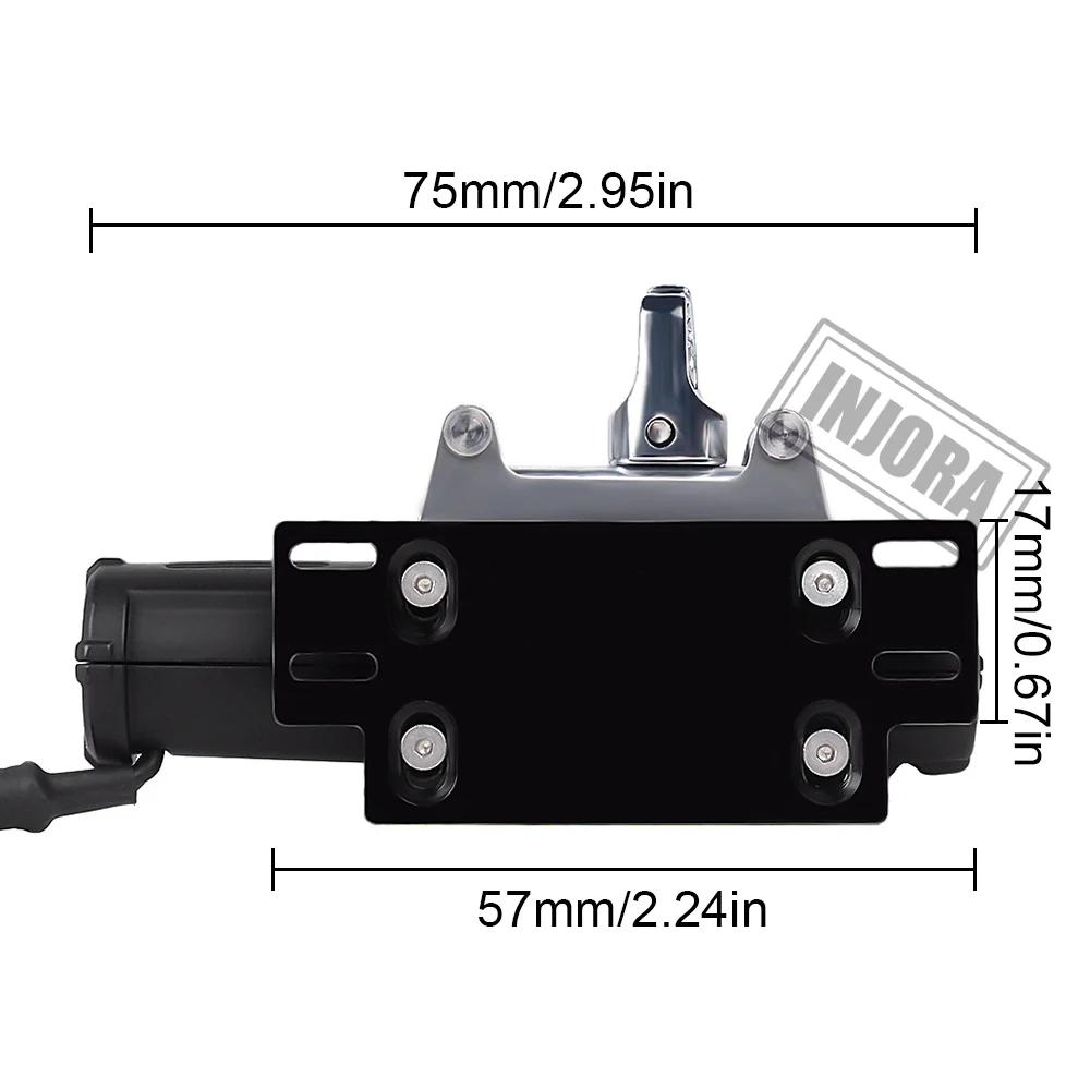 Injora Metal Winch Wireless Remote Controller System For 1:10 Rc Crawler Car Axial Scx10 90046 Trx4 Trx6 Gen8 Upgrade Parts