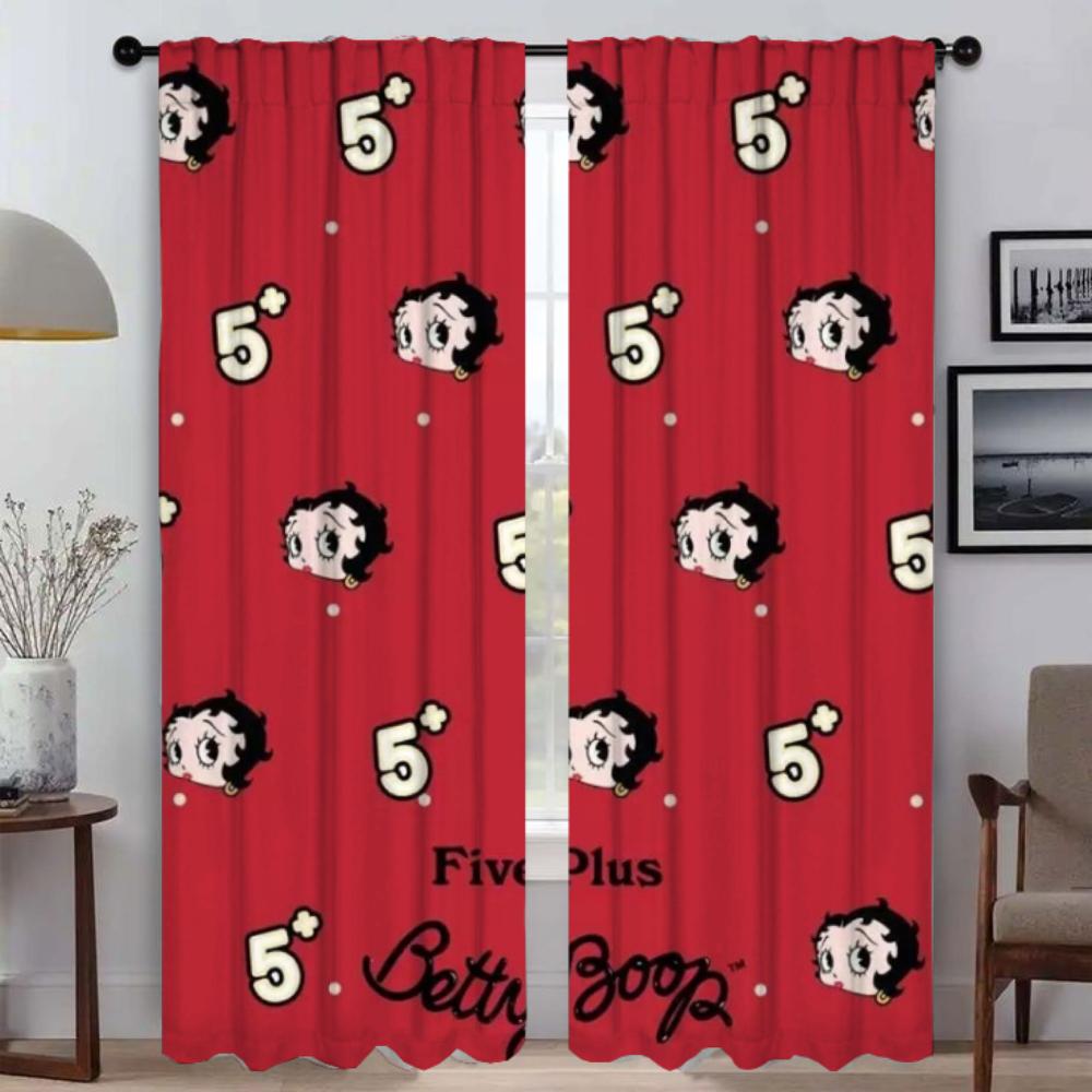 B-bettys BoopS Závěsy do obývacího pokoje Zatemňovací závěsy 2 kusy Stínidla Dělicí tylové závěsy do ložnice Kuchyně Elegantní