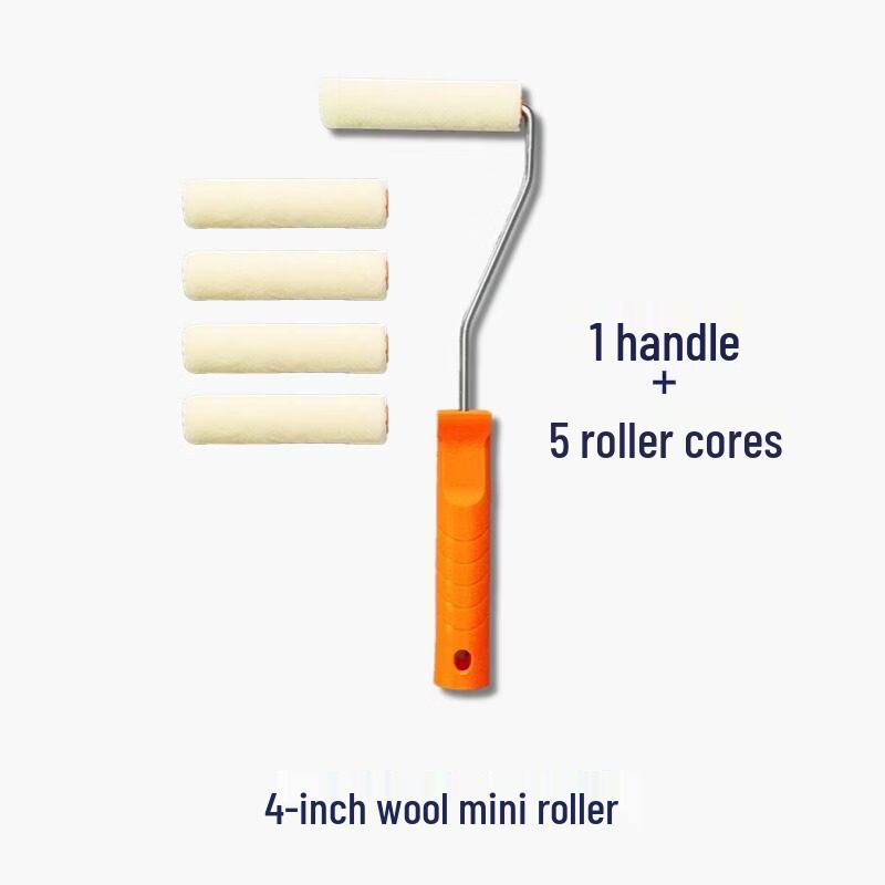 4-Inch Wool Paint Roller Kit