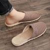 Sommerhausschuhe für Damen Herren Atmungsaktive Waffel Indoor-Hausschuhe Slipper Offene Zehen Hausschuhe Geschlossene Zehen Stumme Hausschuhe