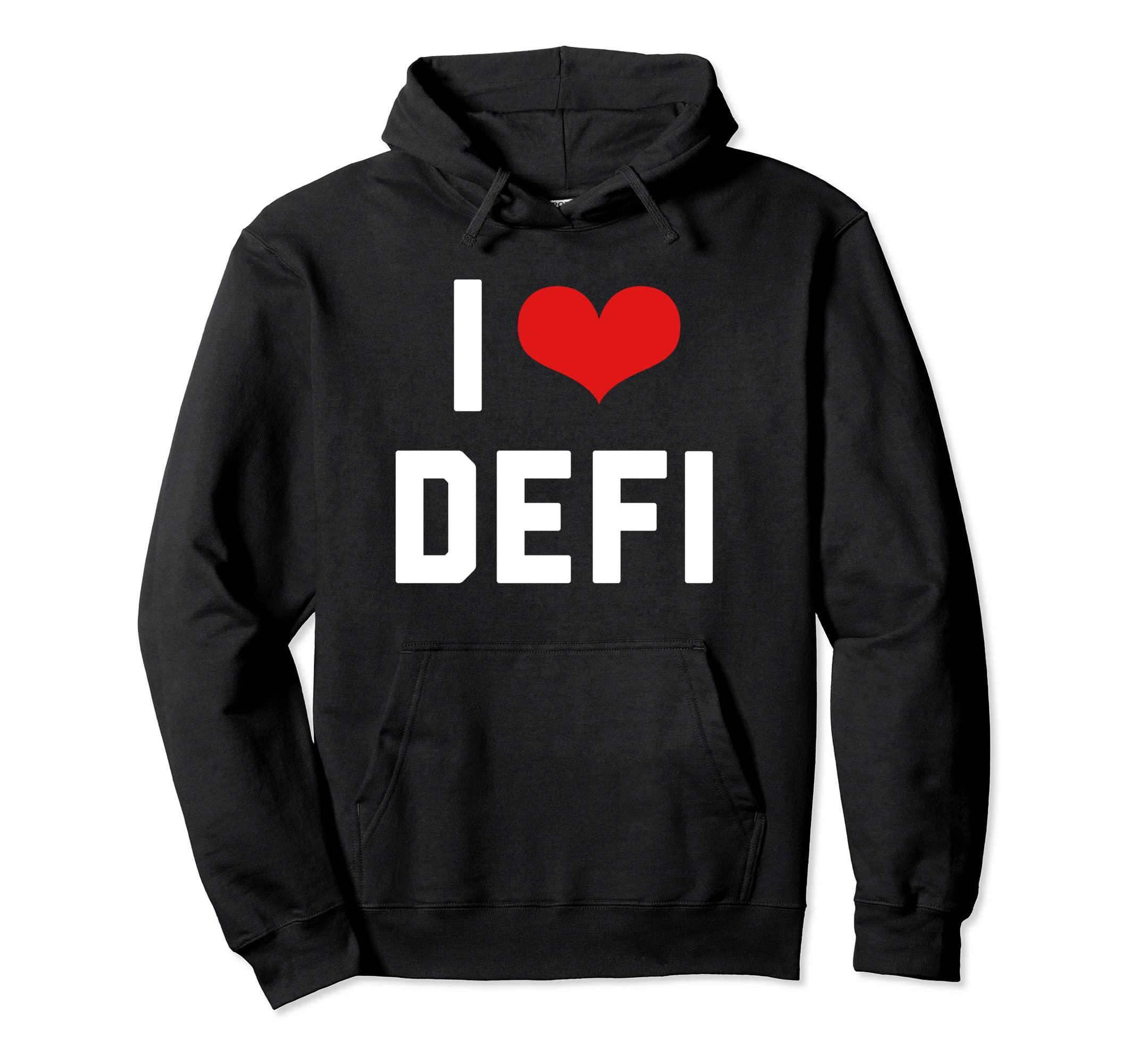 

I Love Defi Cryptocurrency Bitcoin Decentralized Finance Hoodie
