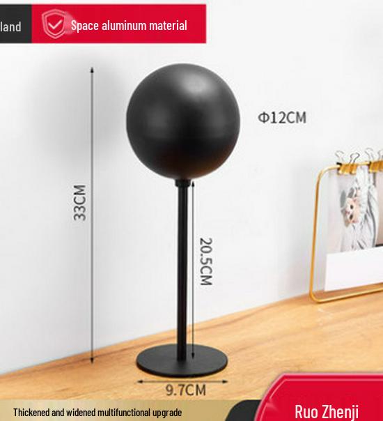 Punch-Free Wall-Mounted/Tabletop Helmet & Hat Display Rack
