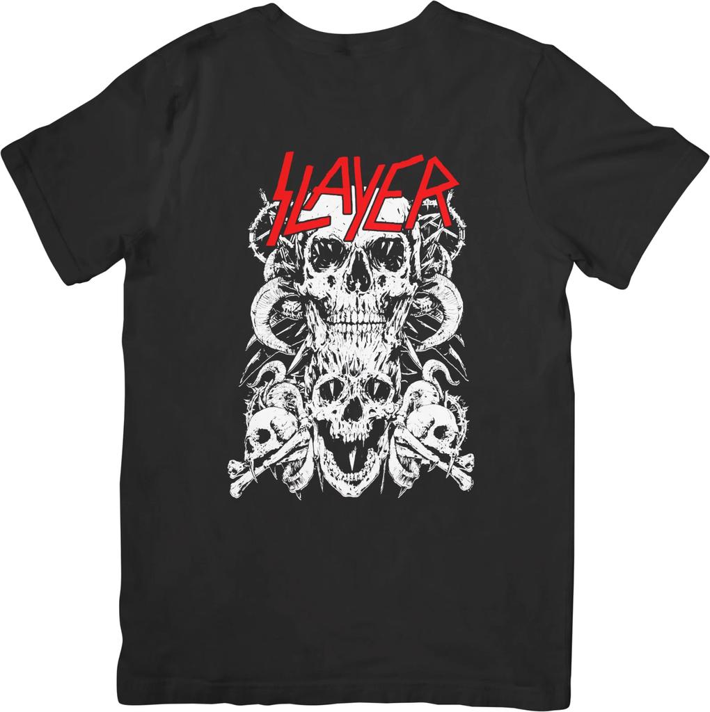Slayer Music Unisex Fit for Men & Women Quality Cotton T-Shirt Black