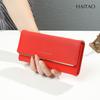 Women's Retro Tri-fold Leather Wallet - Large Capacity Clutch