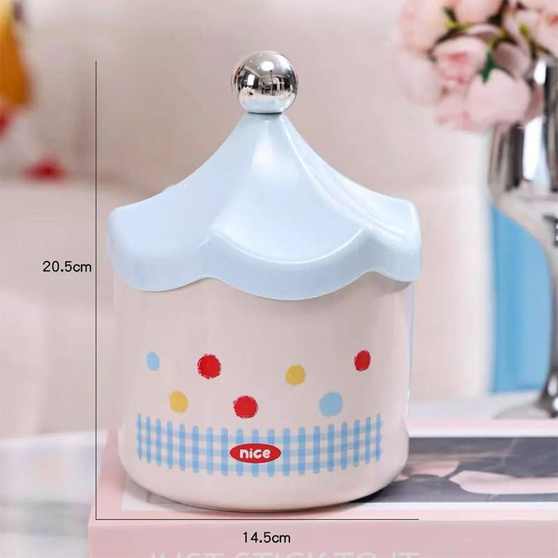 

Креативный дофаминовый настольный ящик для хранения Большой вместимости Мультяшная настольная мусорная корзина с крышкой Органайзер для мелочей для студенток