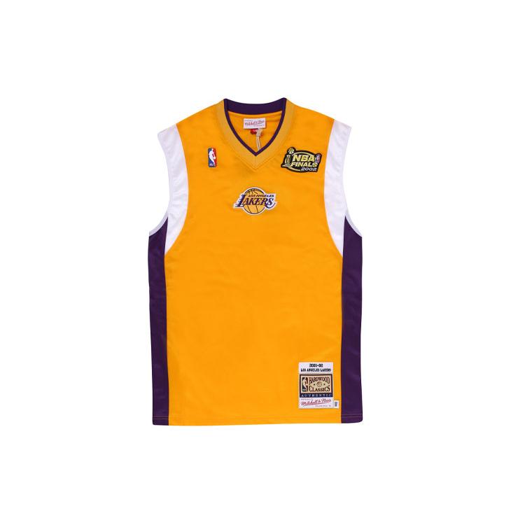 Mitchell Ness x NBA Authentic Basketball Jersey Men's Gold ASSH1060-LAL01PPPGOLD