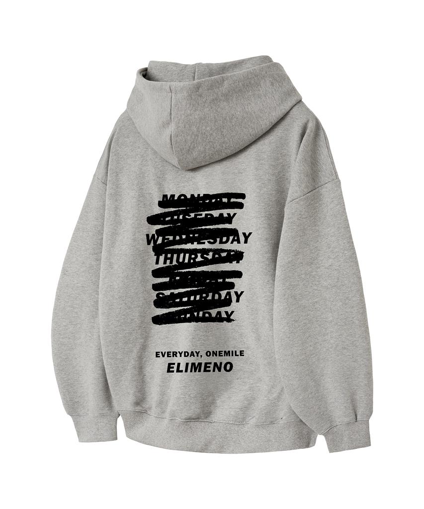 El Not Always Oversized Hoodie Gray