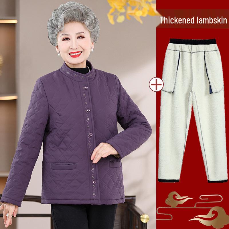 Damen Übergröße Fleecegefütterte Ärmellose Jacke - Warme Baumwollweste für Senioren für Herbst/Winter