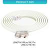 1/2m RJ12 (6P6C)/SDL 4P Stecker auf Stecker Datenkabel Gerade Verdrahtung Pinbelegung Telefonhörer Sprach-Erweiterungskabel