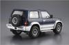 Aoshima Bunka Kyozai The Model Car 103 Mitsubishi V24WG Pajero Tetto Metallico Wide Kit Modello in Plastica S.p.A.. (AOSHIMA) No. 1/24 XR-II '91
