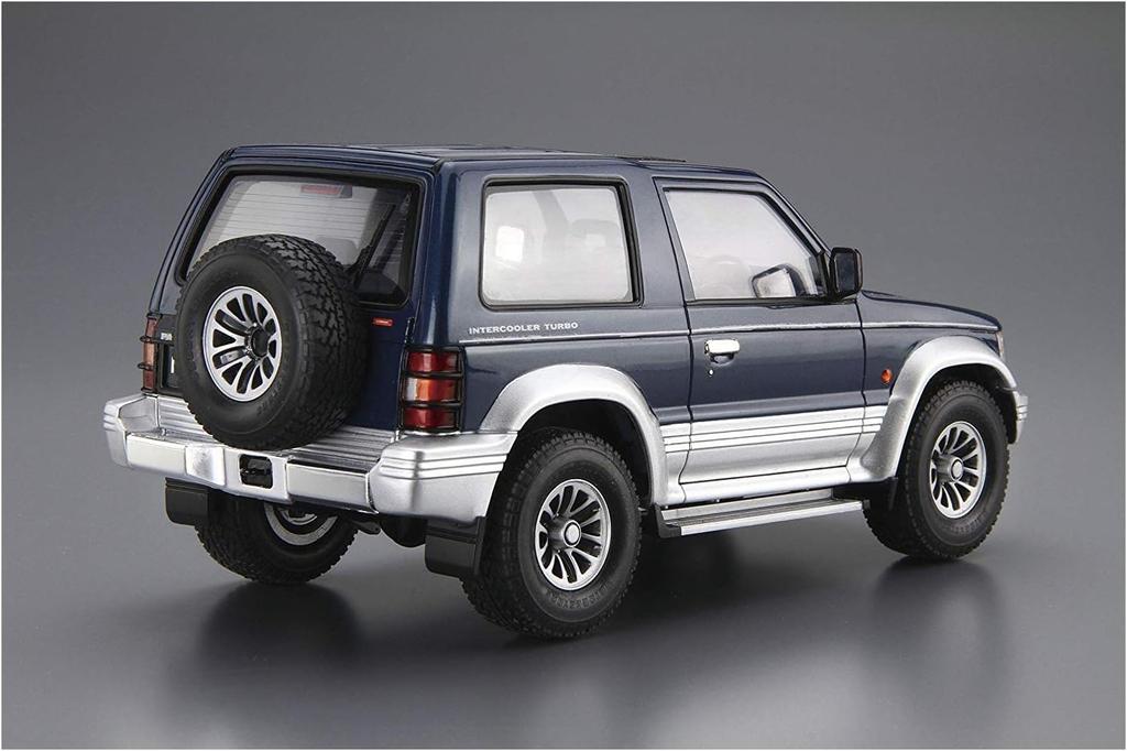 Aoshima Bunka Kyozai The Model Car 103 Mitsubishi V24WG Pajero Tetto Metallico Wide Kit Modello in Plastica S.p.A.. (AOSHIMA) No. 1/24 XR-II '91
