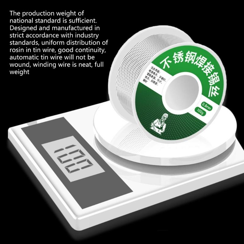 Solder Wire Tin Lighter Soldering Low Melting 1.0mm Rosin Core Flux 2.0% 20g/50g/100g