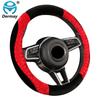 Nový zimní potah na volant do auta Měkký plyšový Silný embosovaný design Velikost M pasuje na standardní volant Protiskluzový