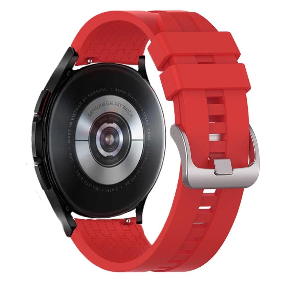 20 mm 22 mm klokkerem for Samsung Galaxy watch 5/pro/4/classic/Active 2 Silicone Sport armbånd huawei watch gt 3-pro-2-2e strap