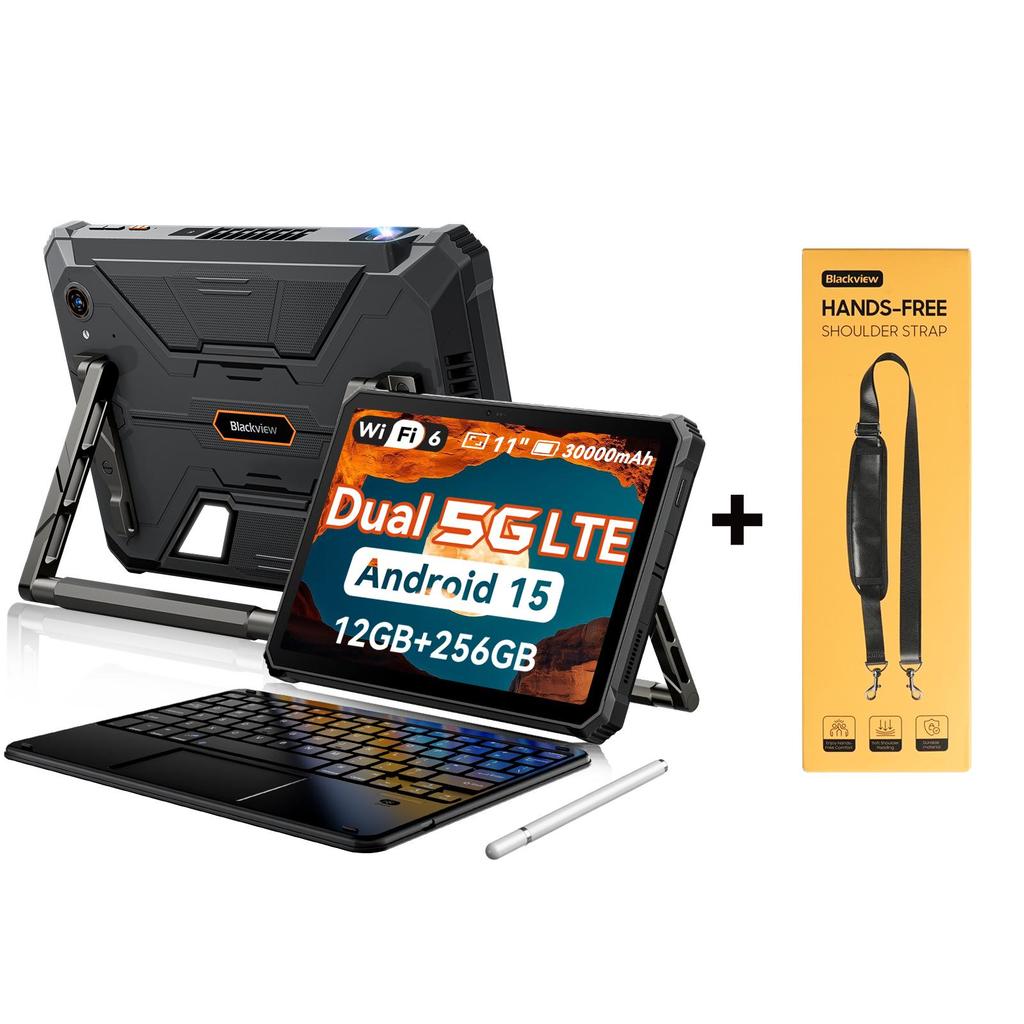 Blackview Active 12 Pro Rugged Tablets Android 15 11 Zoll 12 GB 256 GB/16 GB 1 TB Tablet-PC 30000 mAh 90 Hz