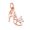Fashion Cowboy Hat Boots Dance Shoes Bra Birdcage Sports Charm Pendant,Zircon Real Gold Necklace Craft Jewelry Supplies K68