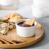 6pcs with Lid Ramekin Porcelain Soup Cup Baking Bowl Steamed Egg Bowl  Dishwasher
