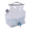 8L Water Storage Bag Large Capacity Faucet Design Portable Foldable Water Container Bag for Camping