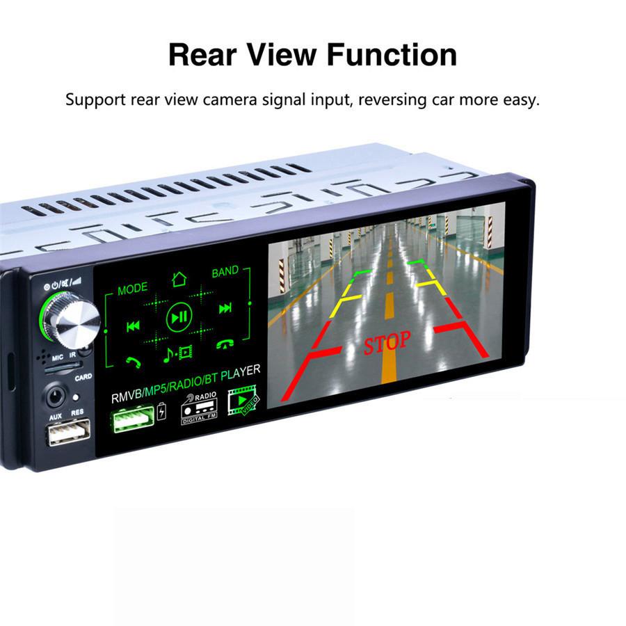 4.1" Touch Screen Bluetooth MP5 Radio Player AM RDS + 170° Dynamic Track Camera