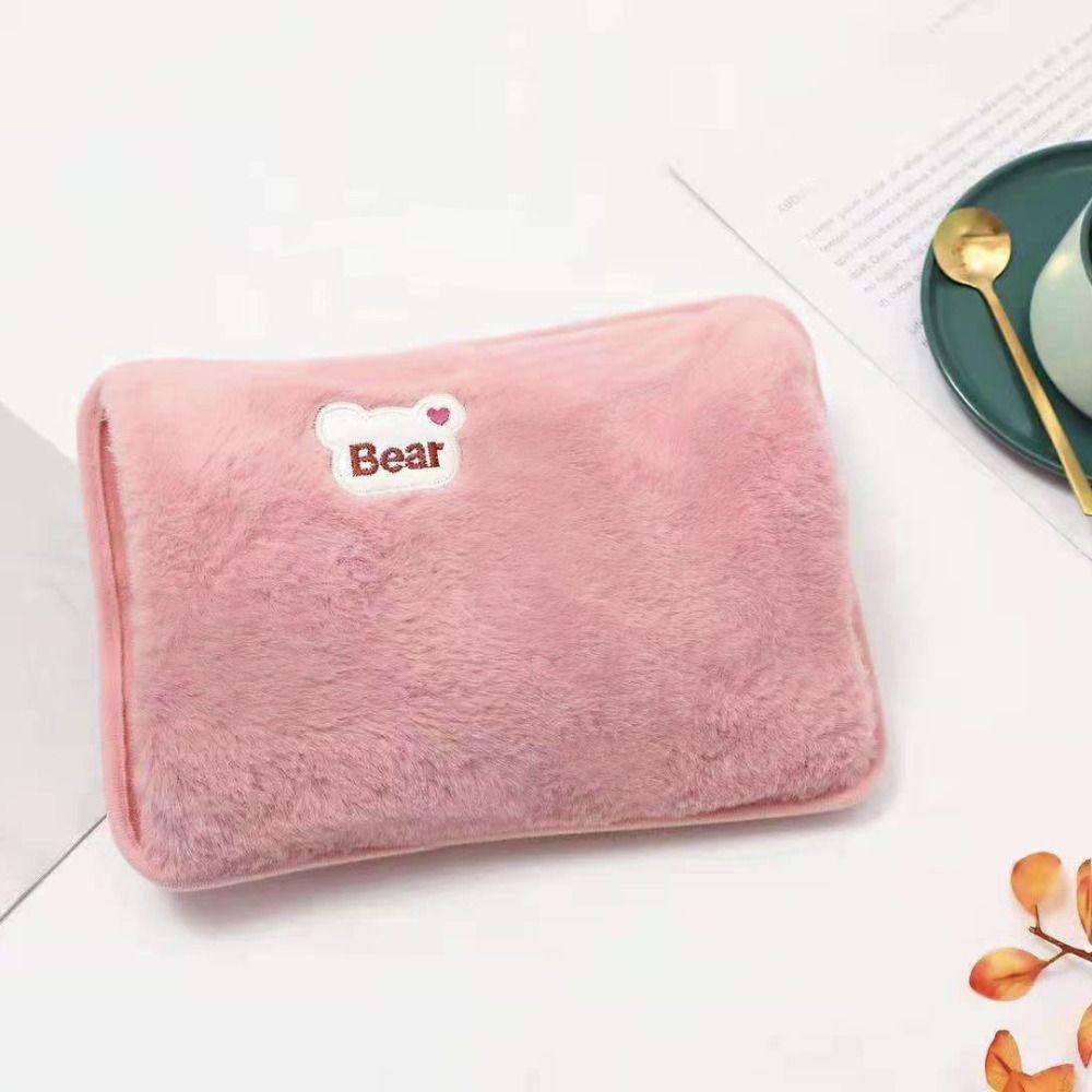 EU Plug Winter Hand Warmer Cute Hot Water Bottle Reusable Electric Hot Water Bag  Menstrual Sleep