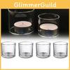 Stylish Clear Glass Candle Cup Ideal For Aromatherapy And Home Decoration Gifts