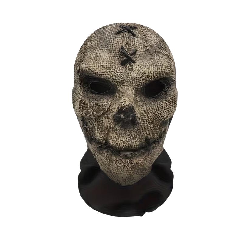 1Pcs Horror Skull Zombie Full Face Mask Breathable Mesh Headgear Cosplay Prop For Halloween Party Prank Carnival Costume