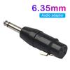 6.35mm Mono Male To XLR 3 Pin Female/Male Audio Plug Converter Adapter Connector for Headphone Microphone Power Amplifier Guitar