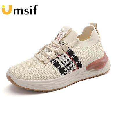 Summer Breathable Ladies Sneakers Women's New Flat Mesh Running Shoes