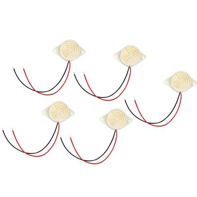 5 Stück DC 3 24V 95dB Aktiver Summer Alarm Dauerton mit Draht SFM 27