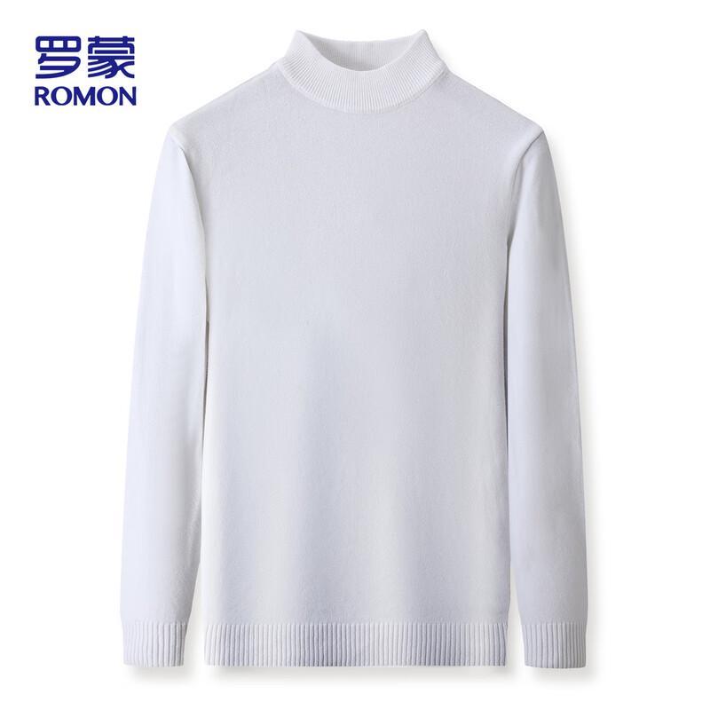 ROMON Men's Fleece-Lined Half-Turtleneck Sweater