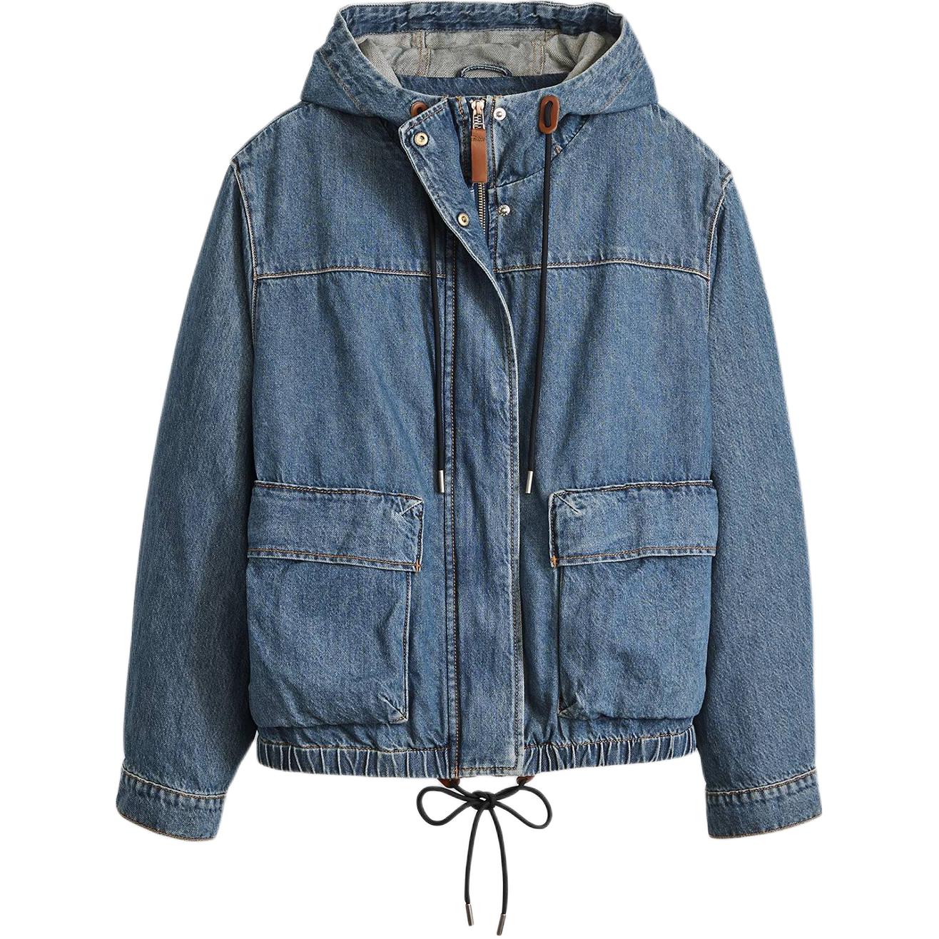 

Levis Однотонная приталенная куртка на молнии с длинным рукавом Женские куртки Синий A85120001 L