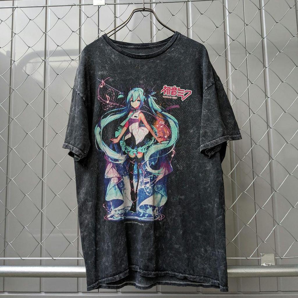 [USED] Hatsune Miku Graphic Print Anime T-Shirt VOCALOID Oversized