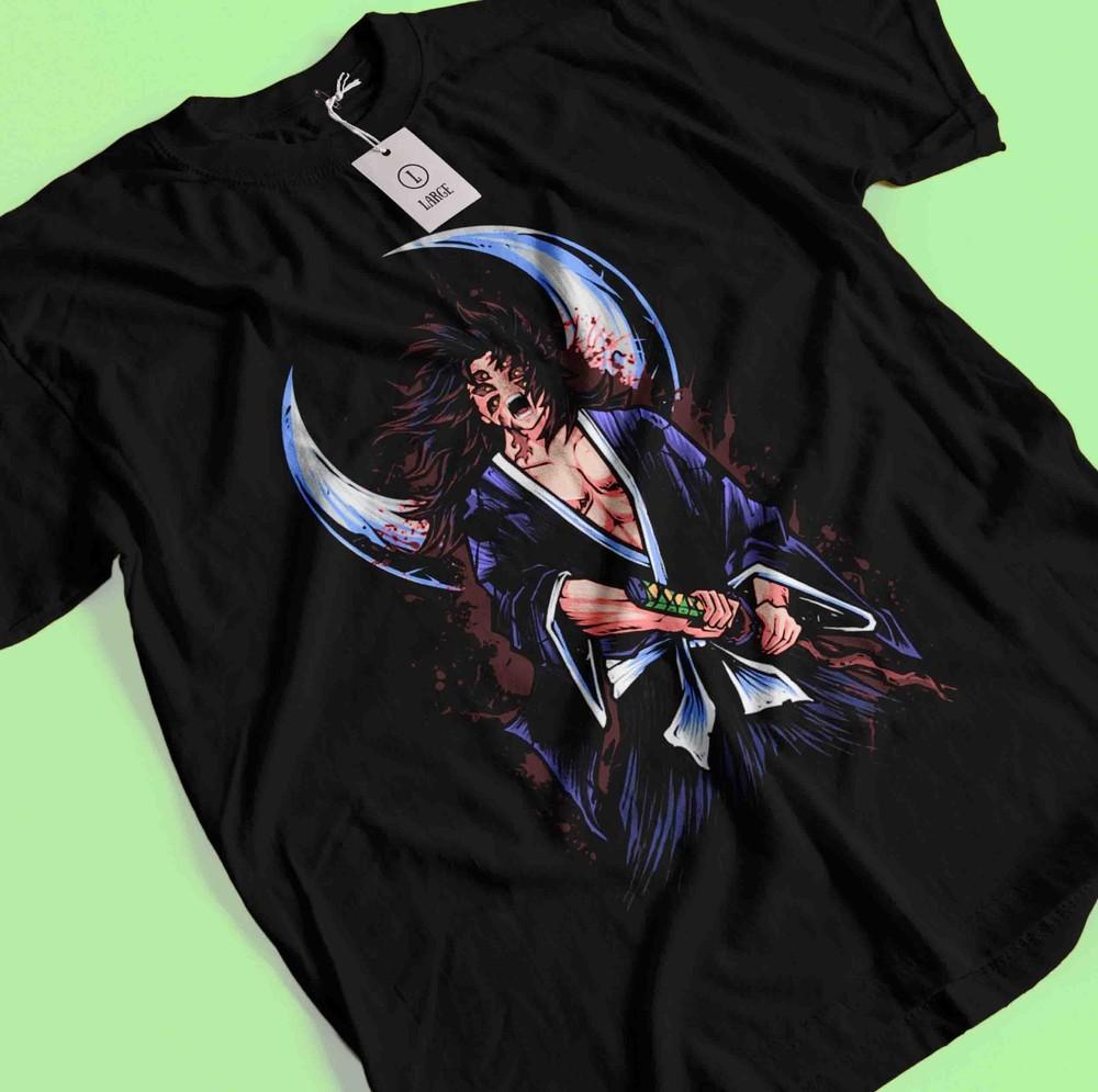 

Demon Slayer Shirt Kokushibo Upper Moon 1 Tshirt Zenitsu T-Shirt Muzan Tanjiro XL