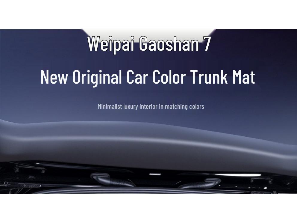 Full Coverage Trunk Mat for 2025 WEY Gaoshan 7 - Car Interior Accessory