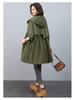 Plus Size Mid-Length Trench Coat for Women - 2024 Autumn Fashion, Loose-Fit & Slimming Design