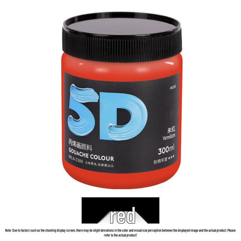 Lata de Pintura Acrílica de 300 ml: Impermeable, Ideal para Estudiantes de Arte, Proyectos de Bricolaje y Arte Pintado a Mano por Niños