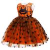 Exclusive Halloween Witch Tutu Set: Pumpkin Mesh Skirt with Headband & Hat