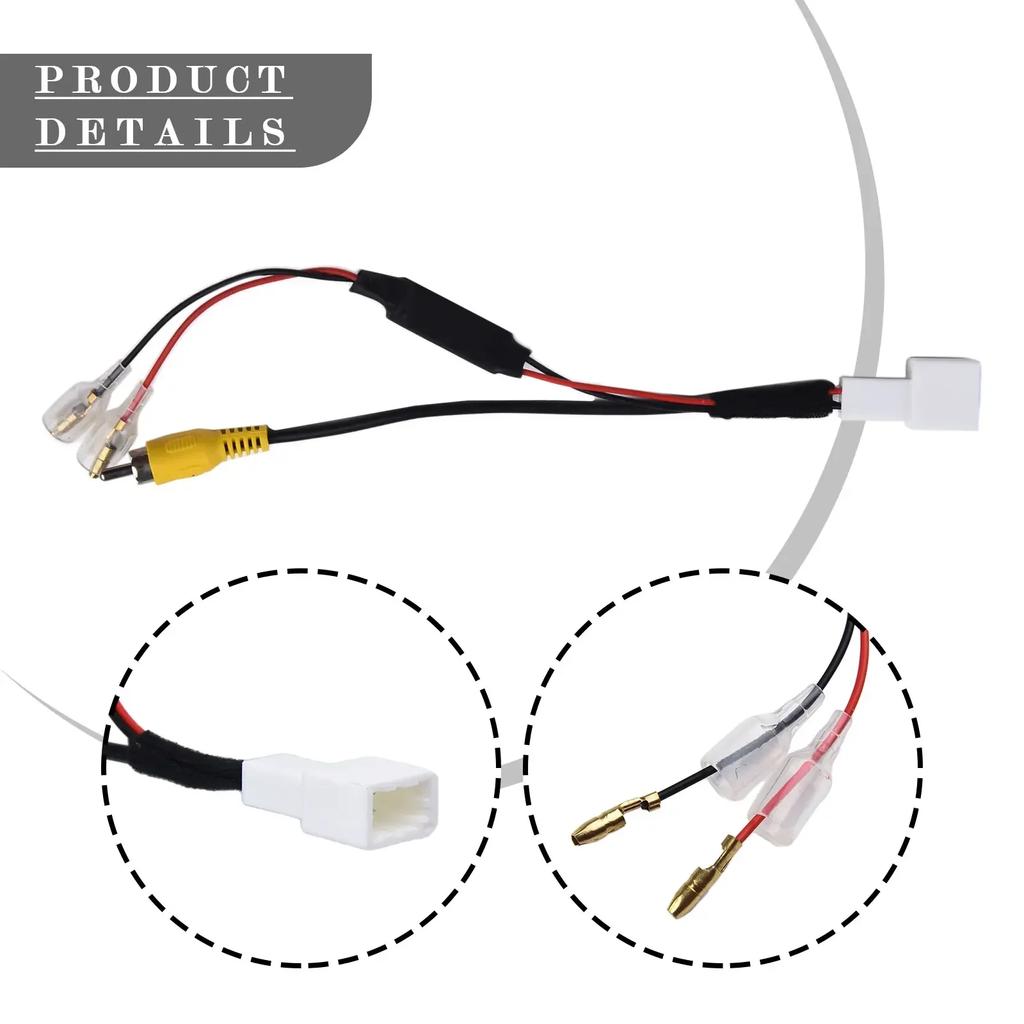 4 Pin Reverse Cam Cable Car Rear View Camera Retention Wiring Harness Cable Plug Adapter Connector For Toyota Park Cam Wire